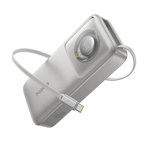 Powerbanka Baseus OS Free2Pull 10000mAh, 30W, s kabelem USB-C šedá