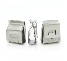 Kabelová svorka ocelová, klip na solární panely pro 2 kabely