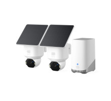Venkovní kamera se solárním nabíjením Anker eufy E42 (sada 2ks+jednotka Homebase 3) 4K bílá Venkovní kamera se solárním nabíjením Anker eufy E42 (sada 2ks+jednotka Homebase 3) 4K bílá