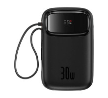 Powerbanka Baseus Qpow2 10000mAh, 30W, s kabelem USB-C černá