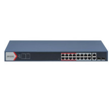 DS-3E1318P-EI(B) 16×PoE | 2×Gigabit RJ45 | výkon 250W | smart managed | dosah až 300 m…