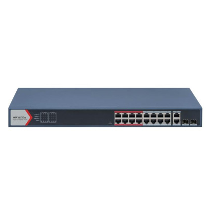 DS-3E1318P-EI(B) 16×PoE | 2×Gigabit RJ45 | výkon 250W | smart managed | dosah až 300 m…