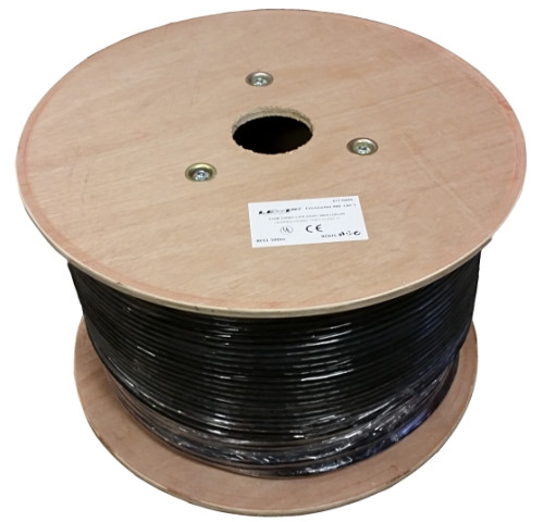 LEXI-Net instalační kabel S/FTP CAT 7 23AWG venkovní dvouplášť PVC+PE černý - metráž LEXI-Net instalační kabel S/FTP CAT 7 23AWG venkovní dvouplášť PVC+PE černý - metráž