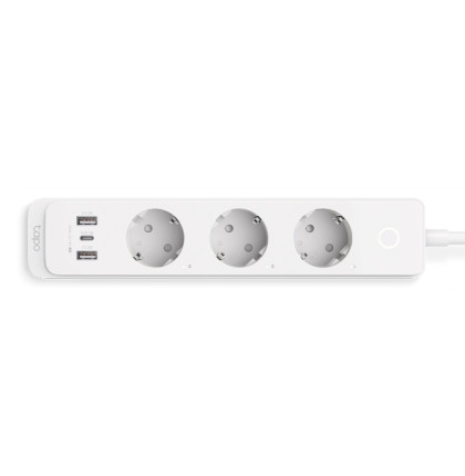 Chytrá zásuvka TP-Link Tapo P300(EU) 3x german socket, 2x USB, 1x USB C, regulace 230V přes IP, Cloud, WiFi