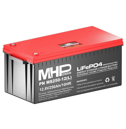 MHPower MS250-12(L) Lithium baterie LiFePO4 12V/250Ah, Terminál LC5 - M8