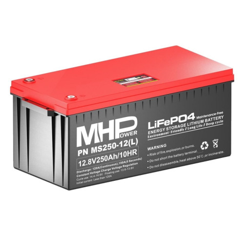 MHPower MS250-12(L) Lithium baterie LiFePO4 12V/250Ah, Terminál LC5 - M8