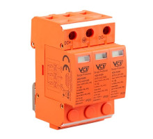 Přepěťová ochrana VCX DC X1-T2-DC-3P třída T2 (C) 3P 1200V Professional Plus orange Přepěťová ochrana VCX DC X1-T2-DC-3P třída T2 (C) 3P 1200V Professional Plus orange