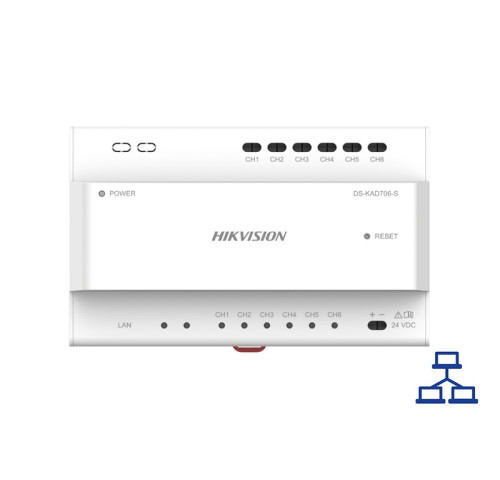 DS-KAD706-S 2. generace | !!! BEZ NAPÁJENÍ pro VDT !!!  Distributor LAN pro…