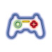 Dekorativní LED neon Gamepad multicolor