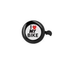 Zvonek na kolo (I love my bike) Forever Outdoor černý
