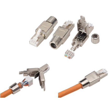 LEXI-Net Konektor RJ45 8/8 50u CAT6A FTP - samořezný