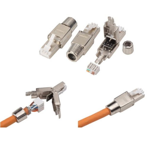 LEXI-Net Konektor RJ45 8/8 50u CAT6A FTP - samořezný