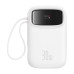 Powerbanka Baseus Qpow2 10000mAh, 30W, s kabelem USB-C bílá