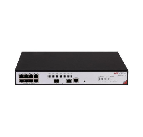 DS-3E2510P-H 10 portový switch - 8x PoE 30W 1Gbps + 2x uplink SFP slot 1Gbps, PoE…