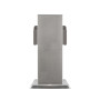 Solight zahradní sloupek IP44, nerez ocel, 2 zásuvky, hranol, stříbrný