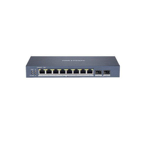 DS-3E1510P-SI 10 portový switch - 8x PoE 30W 1Gbps + 2x uplink SFP slot 1Gbps, PoE…