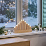 Solight dřevěný LED svícen, 10x LED, 25cm, 2x AA Solight dřevěný LED svícen, 10x LED, 25cm, 2x AA