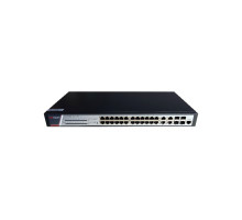 DS-3E2528P(B) 24x POE | 24x 1 Gb | 4x 1 Gb combo port | výkon 370 W | Plný management L2