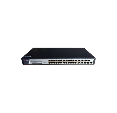 DS-3E2528P(B) 28 portový switch - 24x PoE 30W 1Gbps + 4x uplink combo 1Gbps (RJ-45 nebo…