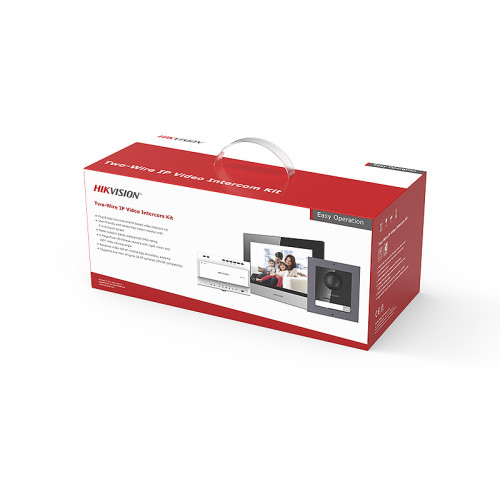 DS-KIS702Y Sada videotelefonu po dvou drátech. Obsahuje: venkovní jednotku DS-KD8003Y…