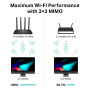 WiFi router TP-Link Archer C80 AC1900 dual AP, 4x GLAN,/ 600Mbps 2,4/ 1300Mbps 5GHz, EasyMesh