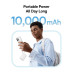 Powerbanka Baseus PicoGo 10000mAh, 45W, s kabelem USB-C bílá