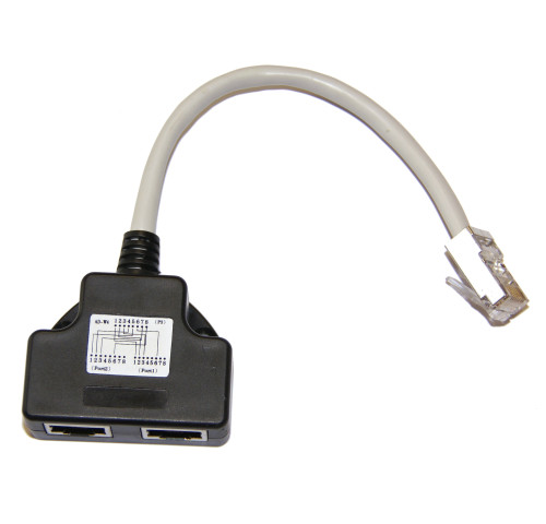 Adaptér RJ45 1x8p8c/2x8p4c TEL-TEL