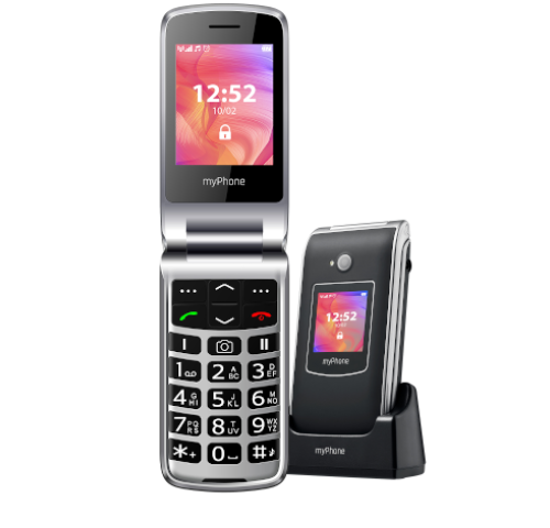 Telefon myPhone Rumba 2 černý s nabíjecím stojánkem