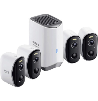 Venkovní kamera Baseus Security N1 Plus 2K (sada 4ks+centrální stanice) bílá Venkovní kamera Baseus Security N1 Plus 2K (sada 4ks+centrální stanice) bílá