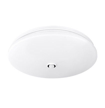 Solight LED stropní světlo PLAIN s PIR sensorem, 18W, 1260lm, 3000K, kulaté, 33cm