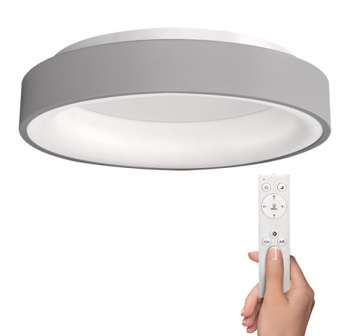 Solight LED stropní světlo kulaté Treviso, 48W, 2880lm, stmívatelné, dálkové ovládání, šedá Solight LED stropní světlo kulaté Treviso, 48W, 2880lm, stmívatelné, dálkové ovládání, šedá