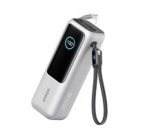 Powerbanka Anker 25000mAh, 165W s kabelem USB-C stříbrná