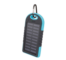 Solární powerbanka Setty PB-016 5000mAh, 5W modrá