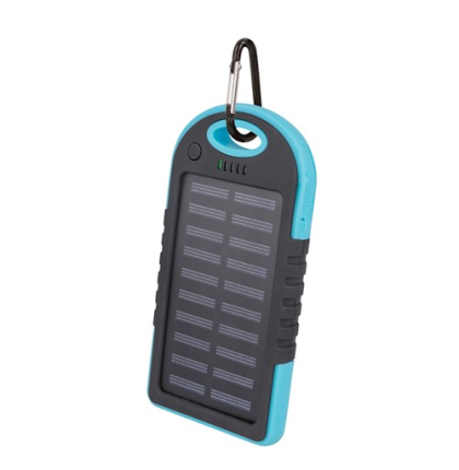 Solární powerbanka Setty PB-016 5000mAh, 5W modrá