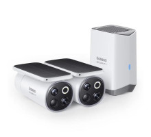 Venkovní kamera Baseus Security S1 Pro 3K (sada 2ks+centrální stanice) bílá