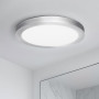 Solight LED mini panel koupelnový 2v1, 3CCT, podhledový/přisazený, 24W, 2040lm, IP54, stříbrná, kulatý