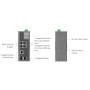 Switch TP-Link IES206GPP průmyslový, 2x SFP combo, 8x GLan s Poe+, 180W, DIN, Omáda SDN, poškozený obal