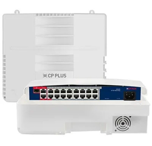 CP PLUS CP-ANW-HPU16G2F1D-N30 Šestnáctiportový 10/100/1000 Mbps PoE switch v IP65 pouzdru CP PLUS CP-ANW-HPU16G2F1D-N30 Šestnáctiportový 10/100/1000 Mbps PoE switch v IP65 pouzdru