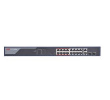 DS-3E0318P-E(B) 16x POE | 18 x 100 Mb | 2x 1Gb RJ-45 nebo 2x SFP | výkon 230 W | bez…