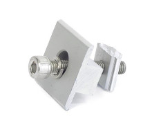 Držák středový 30-35mm pro solární panely na lištu, hliníkový