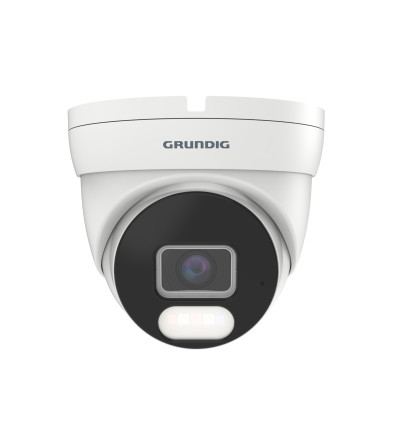 Grundig GU-CI-AC4614E GU-CI-AC4614E 4.0 Mpix venkovní dome IP kamera s duálním přísvitem, kompresí H.265 a mikrofonem