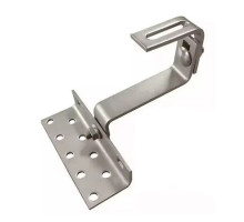 Nastavitelný střešní hák 140mm pro solární panely, nerez, BEZ VRUTŮ