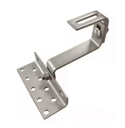 Nastavitelný střešní hák 140mm pro solární panely, nerez, BEZ VRUTŮ