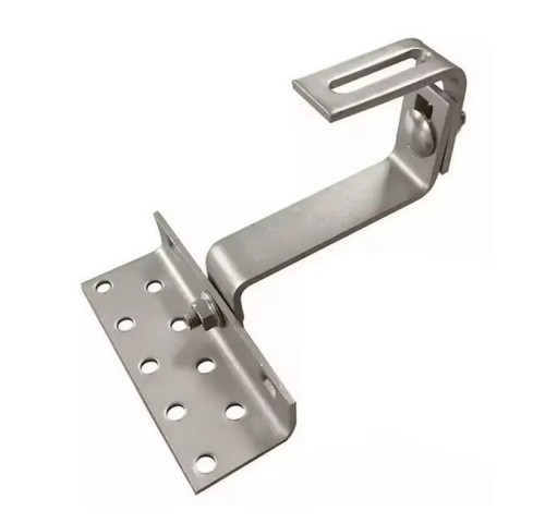 Nastavitelný střešní hák 140mm pro solární panely, nerez, BEZ VRUTŮ