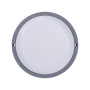 Solight LED venkovní osvětlení kulaté, 13W, 910lm, 4000K, IP54, 17cm, šedá barva