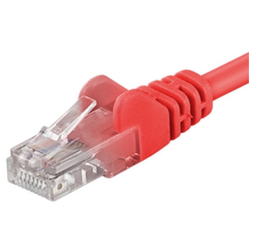 PremiumCord Patch kabel UTP RJ45-RJ45 CAT6 1m červená