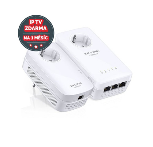 Powerline ethernet TP-Link TL-WPA8630PKIT starter ac WiFi kit, adaptér (1200 Mbps)