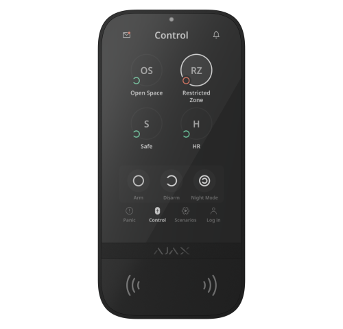 Superior KeyPad TouchScreen G3, bezdrátová dotyková klávesnice, 5′′, DESFire, Bluetooth, černá