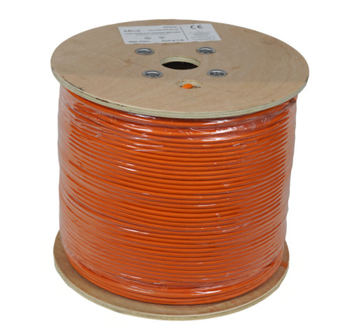 LEXI-Net kabel Cat 6A S/FTP LSOH licna (Dca) 27 AWG 500m cívka, oranžový plášť