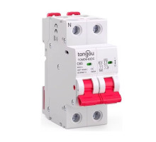 Jistič DC 63A/C 2P Tongou TOMD6-63DC na DIN lištu